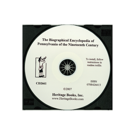 CD-The Biographical Encyclopedia of Pennsylvania of the Nineteenth Century