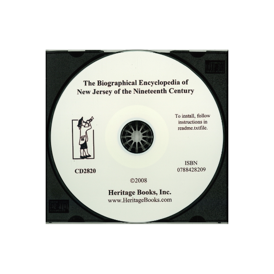 CD-The Biographical Encyclopedia of New Jersey of the Nineteenth Century