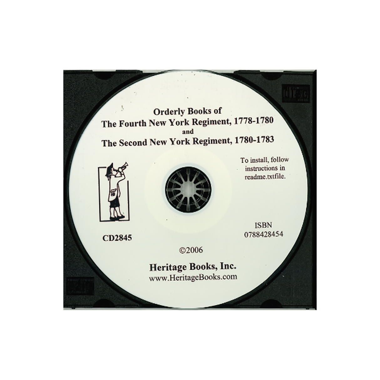 CD-Orderly Books of The Fourth New York Regiment, 1778-1780 and The Second New York Regiment, 1780-1783