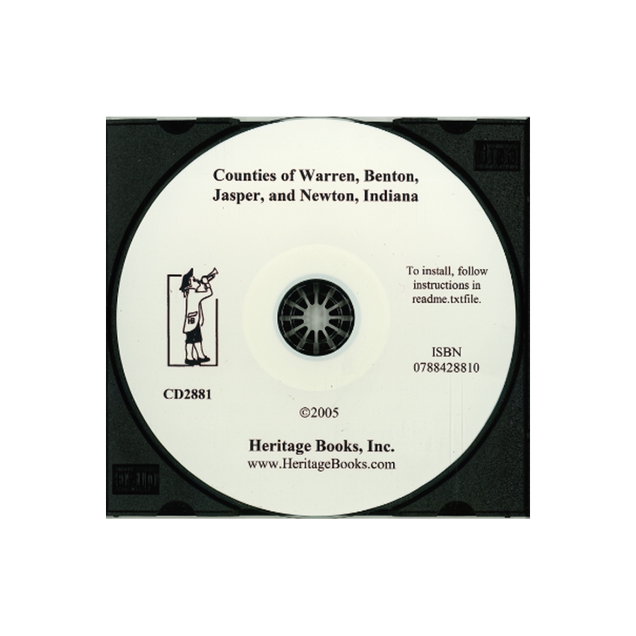 CD-Counties of Warren, Benton, Jasper and Newton, Indiana