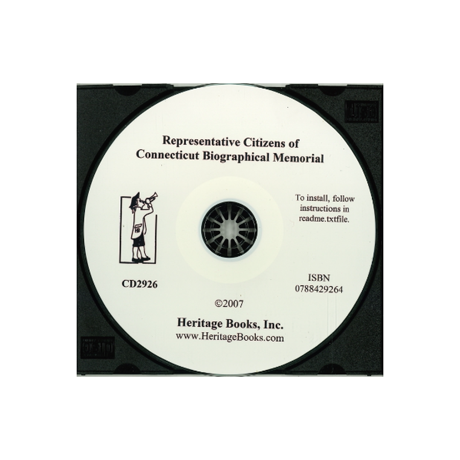 CD-Representative Citizens of Connecticut Biographical Memorial