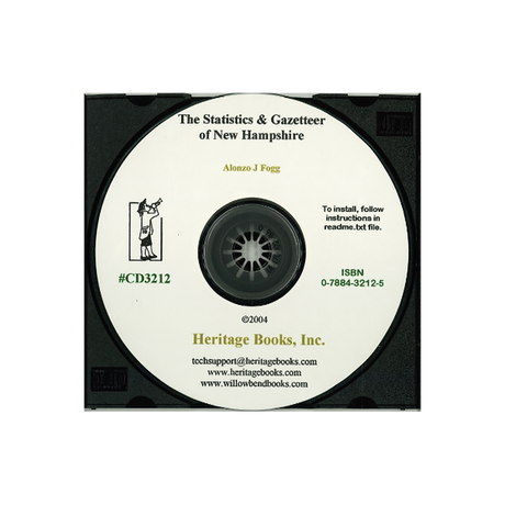 CD-The Statistics and Gazetteer of New Hampshire Containing Descriptions of all the Counties, Towns and Villages