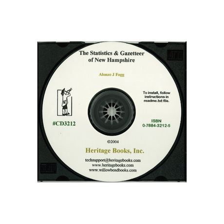 CD-The Statistics and Gazetteer of New Hampshire Containing Descriptions of all the Counties, Towns and Villages