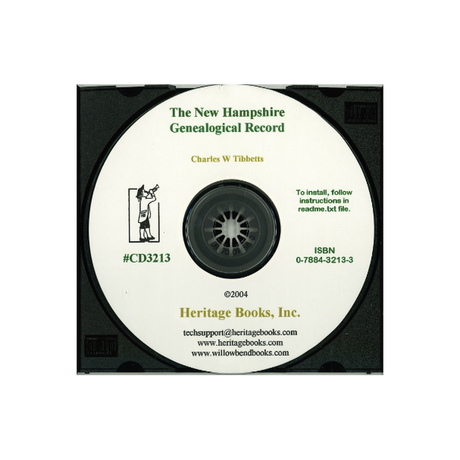 CD-The New Hampshire Genealogical Record: An Illustrated Quarterly Magazine Devoted to Genealogy, History and Biography, Volumes 1-7
