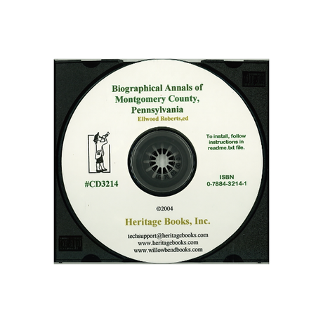 CD-Biographical Annals of Montgomery County, Pennsylvania