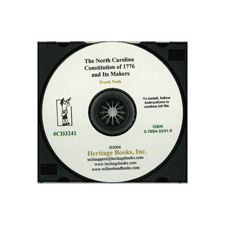CD-The North Carolina Constitution of 1776 and Its Makers