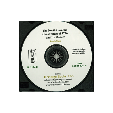 CD-The North Carolina Constitution of 1776 and Its Makers