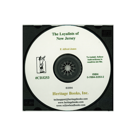 CD-The Loyalists of New Jersey: Their Memorials, Petitions, Claims, etc. from English Records