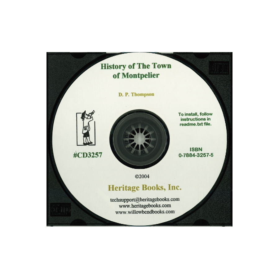 CD-History of the Town of Montpelier, Vermont