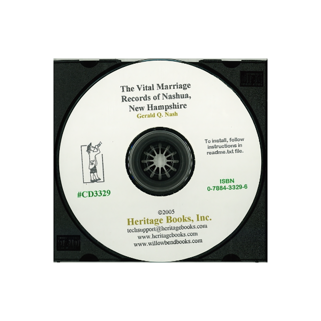 CD-The Vital Marriage Records of Nashua, New Hampshire, 1887-1935