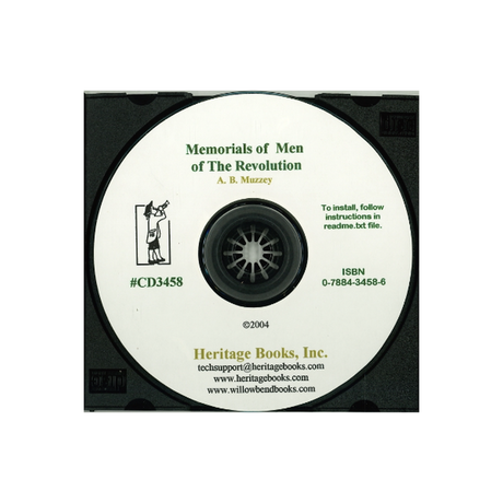 CD-Reminiscences and Memorials of Men of the Revolution and Their Families