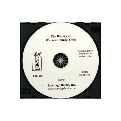 CD-The History of Warren County, Ohio Containing a History of the County