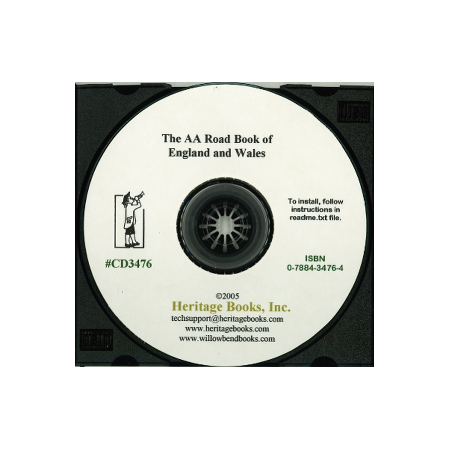 CD-The AA Road Book of England and Wales: With Gazetteer, Itineries, Maps and Town Plans