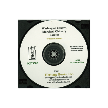 CD-Washington County, Maryland Obituary Locator, 1944-2001