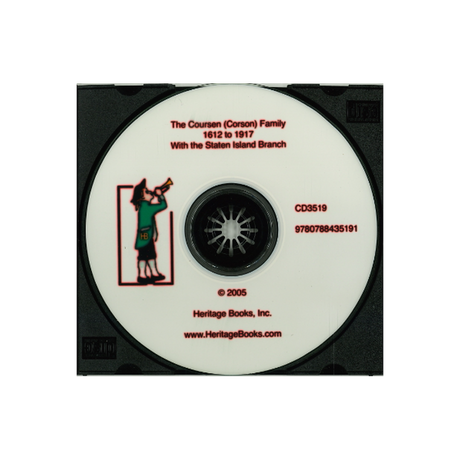 CD-The Coursen (Corson) Family, 1612 to 1917, with the Staten Island Branch
