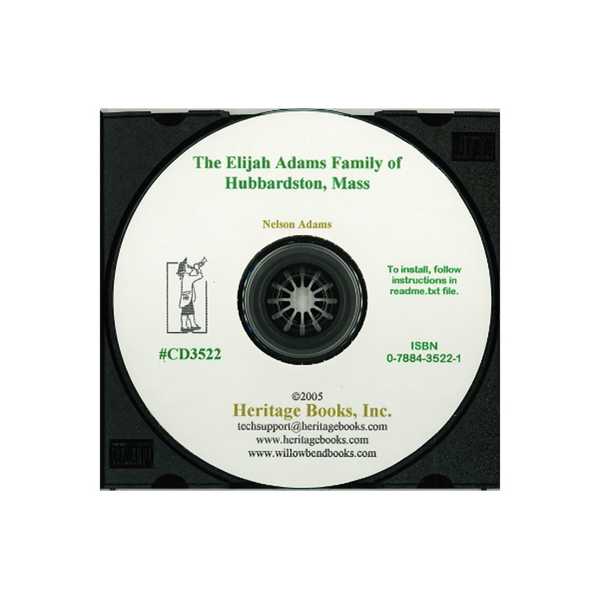 CD-The Elijah Adams Family of Hubbardston, Massachusetts and a Retrospect of Activities in Seven Cities and Seven Decades