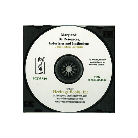 CD-Maryland: Its Resources, Industries and Institutions