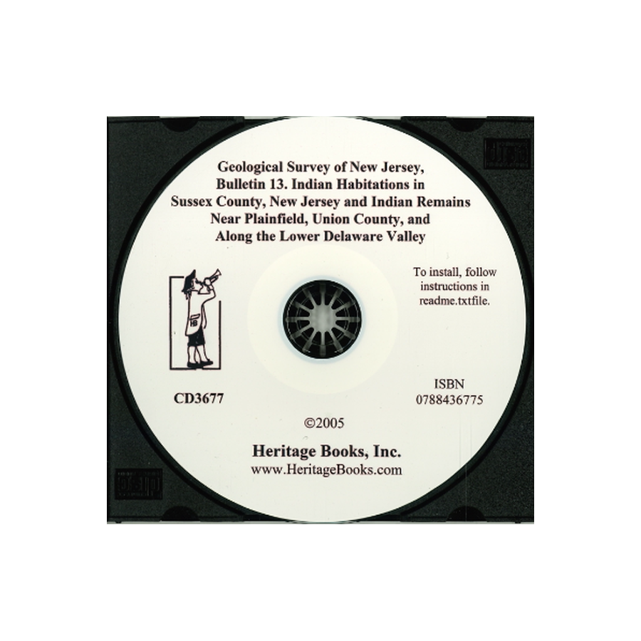 CD-Geological Survey of New Jersey, Bulletin 13
