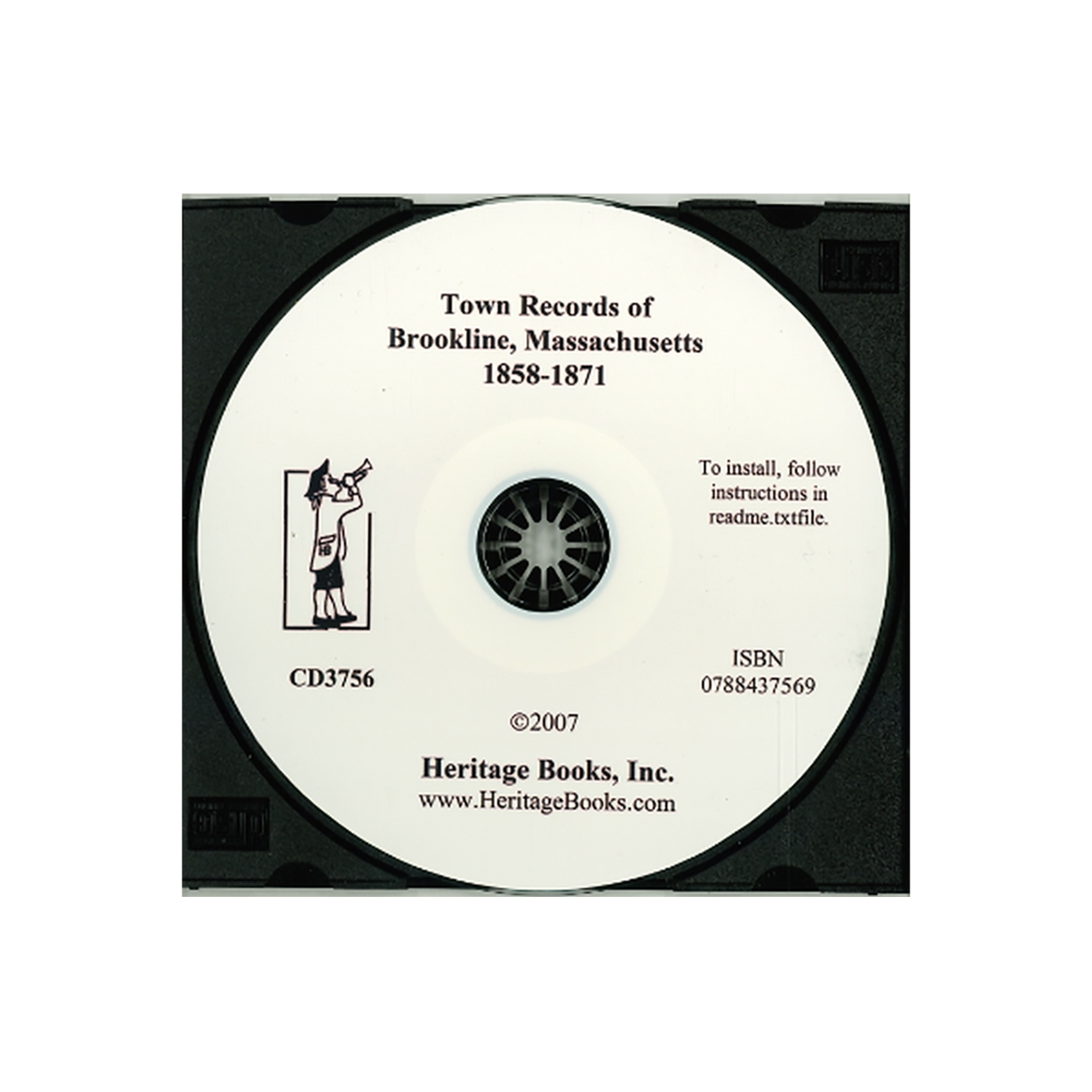 CD-Town Records of Brookline, Massachusetts, 1858-1871