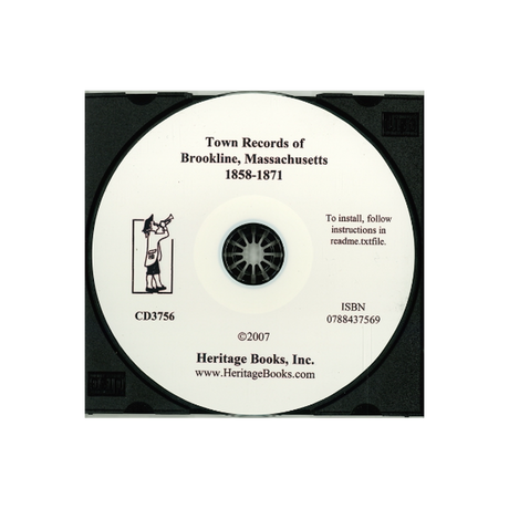 CD-Town Records of Brookline, Massachusetts, 1858-1871