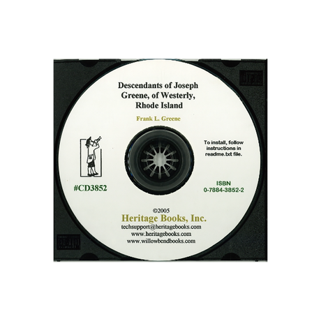 CD-Descendants of Joseph Greene, of Westerly, Rhode Island