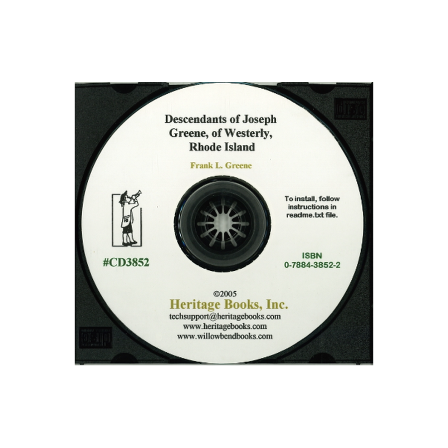 CD-Descendants of Joseph Greene, of Westerly, Rhode Island