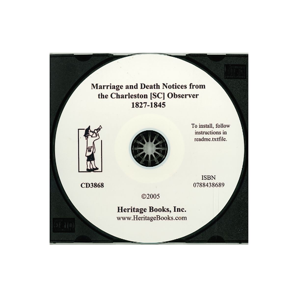 CD-Marriage and Death Notices from The Charleston [South Carolina] Observer, 1827-1845