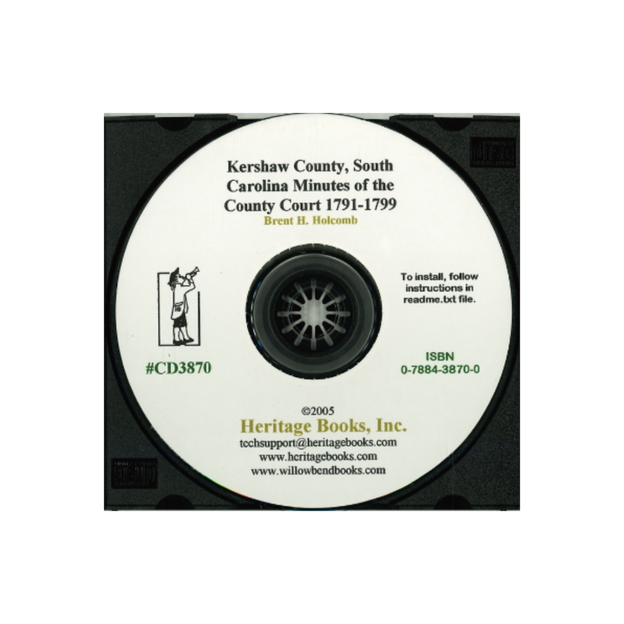 CD-Kershaw County, South Carolina Minutes of the County Court, 1791-1799