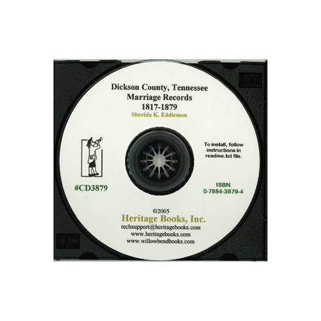 CD-Dickson County, Tennessee Marriage Records, 1817-1879