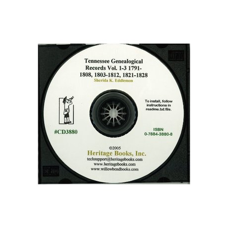 CD-Tennessee Genealogical Records, Volumes 1-3