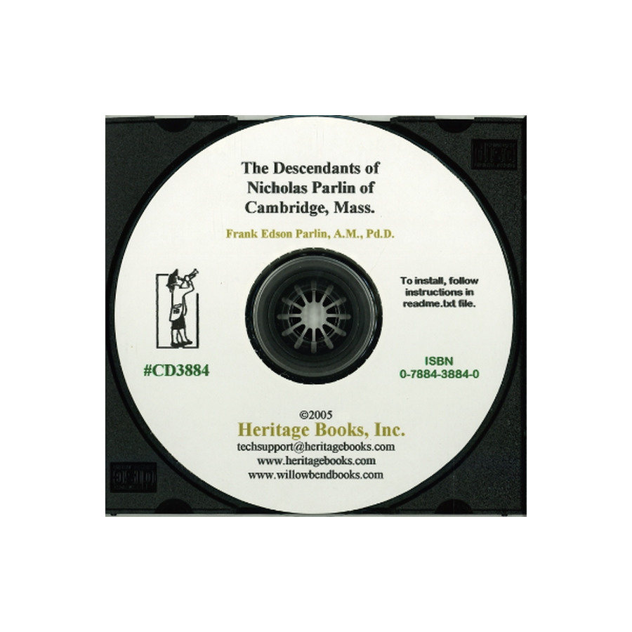 CD-The Descendants of Nicholas Parlin of Cambridge, Massachusetts