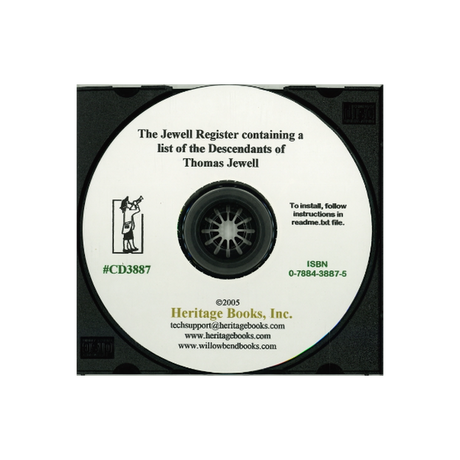 CD-The Jewell Register containing a list of the Descendants of Thomas Jewell