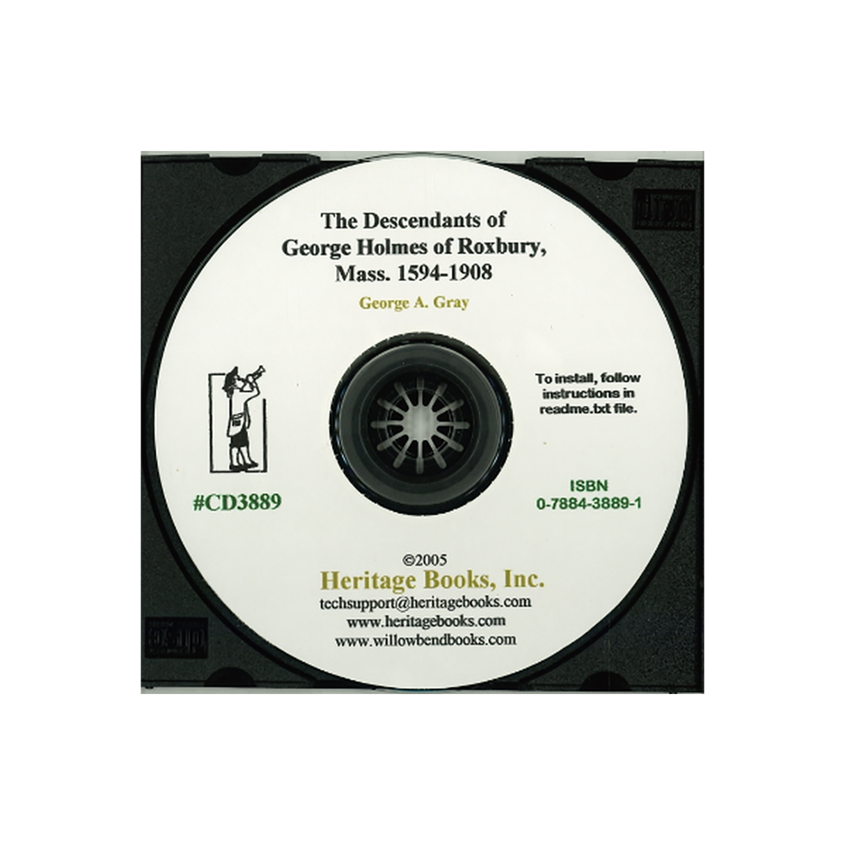 CD-The Descendants of George Holmes of Roxbury, Massachusetts 1594-1908