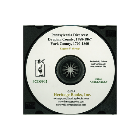 CD-Pennsylvania Divorces: Dauphin County, 1788-1867, York County, 1790-1860