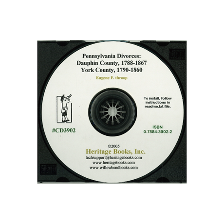 CD-Pennsylvania Divorces: Dauphin County, 1788-1867, York County, 1790-1860