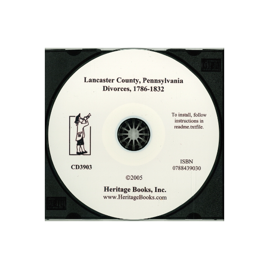 CD-Lancaster County, Pennsylvania Divorces, 1786-1832