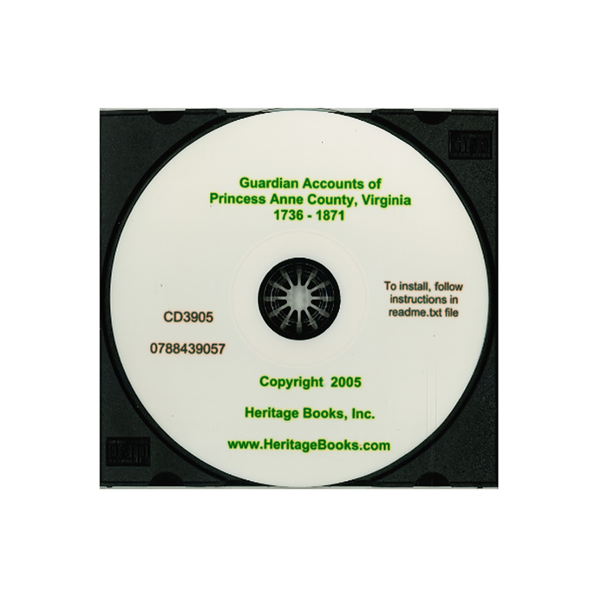 CD-Guardian Accounts of Princess Anne County, Virginia 1736-1871