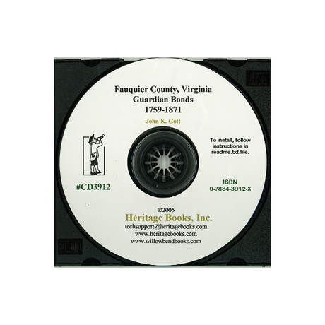 CD-Fauquier County, Virginia Guardian Bonds, 1759-1871