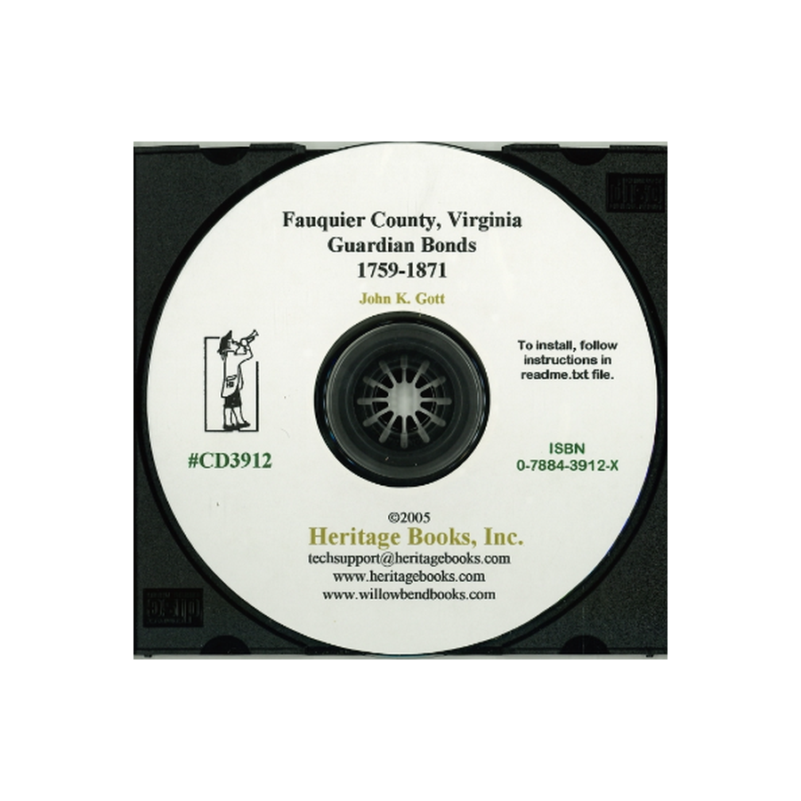 CD-Fauquier County, Virginia Guardian Bonds, 1759-1871