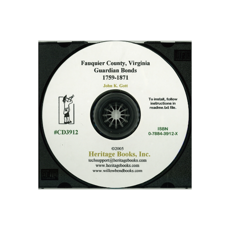 CD-Fauquier County, Virginia Guardian Bonds, 1759-1871