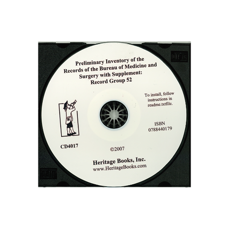CD-Preliminary Inventory of the Records of the Bureau of Medicine and Surgery with Supplement, Record Group 52