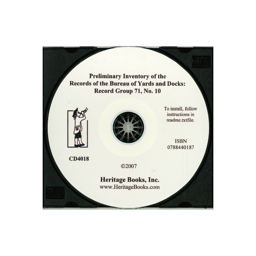 CD-Preliminary Inventory No. 10, Records of the Bureau of Yards and Docks, Record Group 71