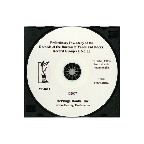 CD-Preliminary Inventory No. 10, Records of the Bureau of Yards and Docks, Record Group 71