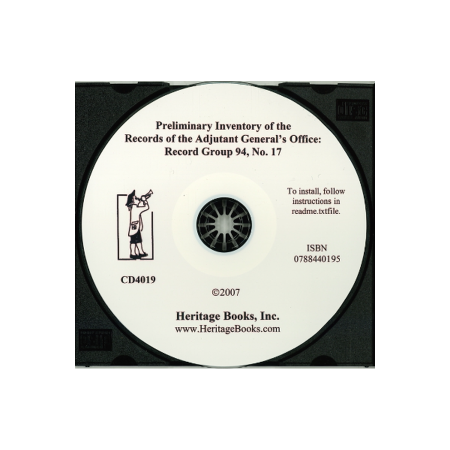 CD-Preliminary Inventory No. 17, Records of the Adjutant General's Office, Record Group 94