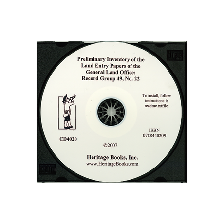 CD-Preliminary Inventory No. 22, Land Entry Papers of the General Land Office, Record Group 49