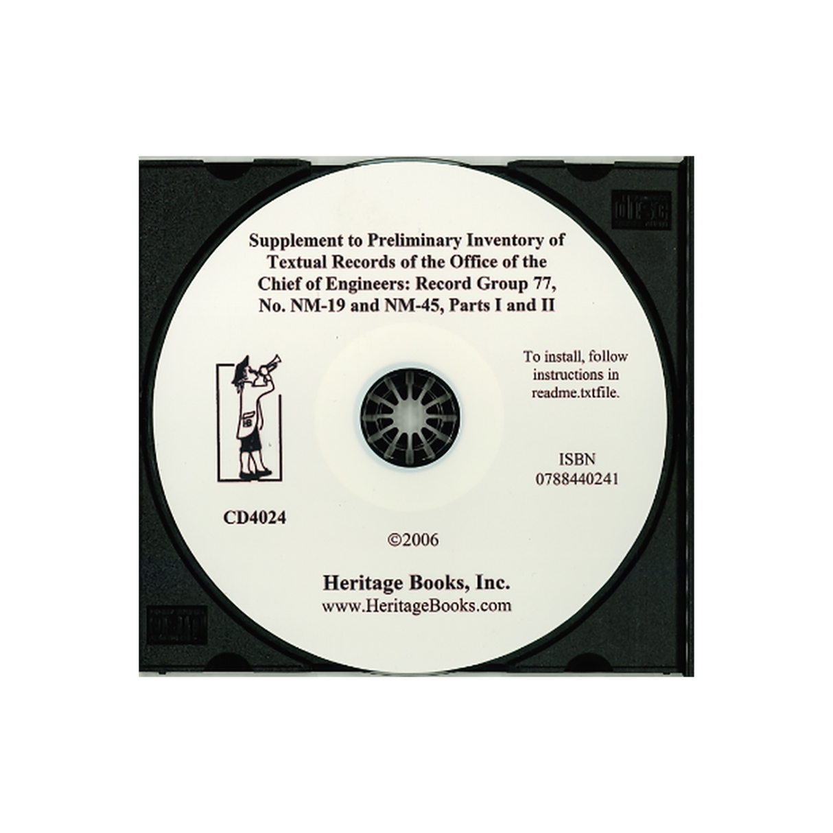 CD-Supplement to Preliminary Inventory No. NM-19 and NM-45, Parts I and II, Textual Records of the Office of the Chief of Engineers, Record Group 77