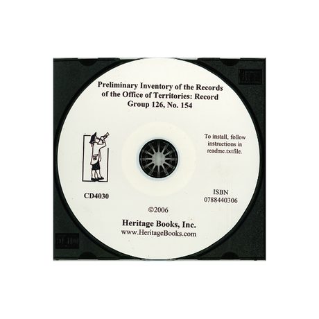 CD-Preliminary Inventory No. 154, Records of the Office of Territories, Record Group 126