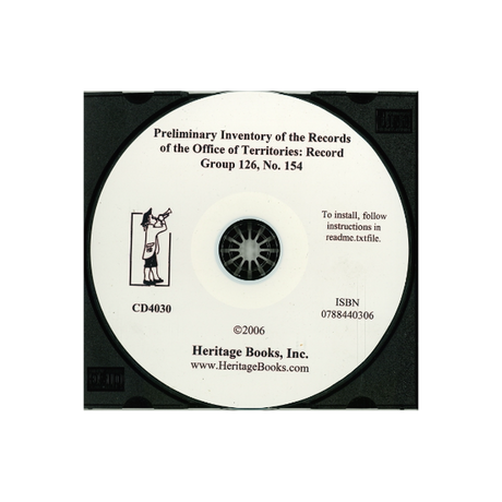 CD-Preliminary Inventory No. 154, Records of the Office of Territories, Record Group 126