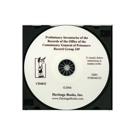 CD-Preliminary Inventory of the Records of the Office of the Commissary General of Prisoners, Record Group 249