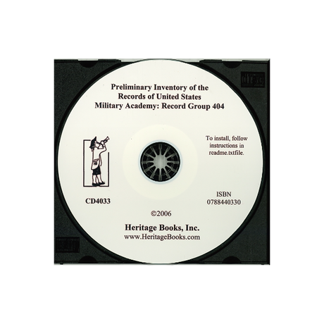 CD-Preliminary Inventory of the Records of United States Military Academy, Record Group 404